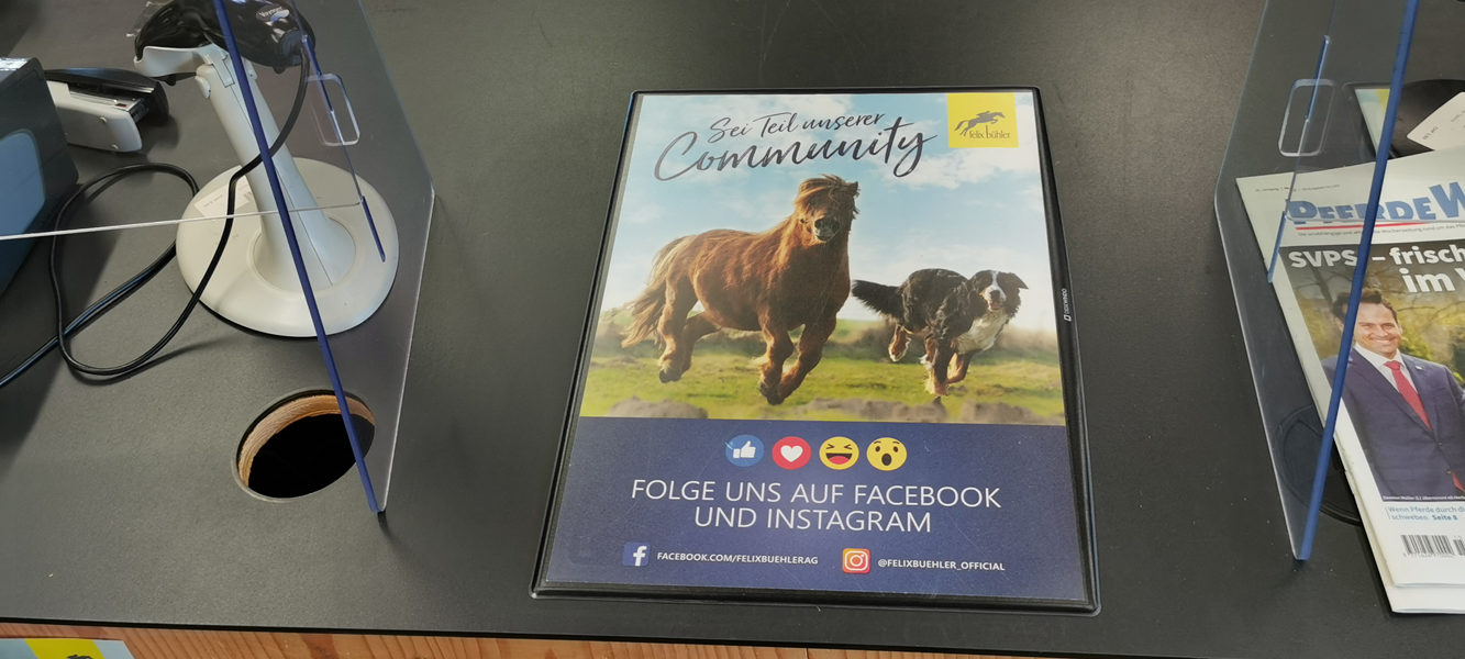 DeskWindo Kassenmatte POS Display Kassenbereich